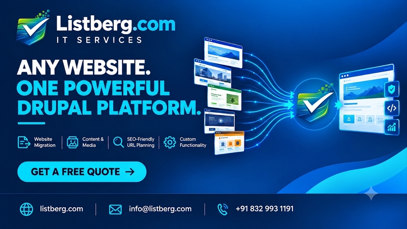 Any Website to Drupal Migration: Build a More Powerful, Flexible Website with Listberg.com